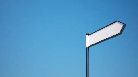 Blank signpost. Stock Illustration