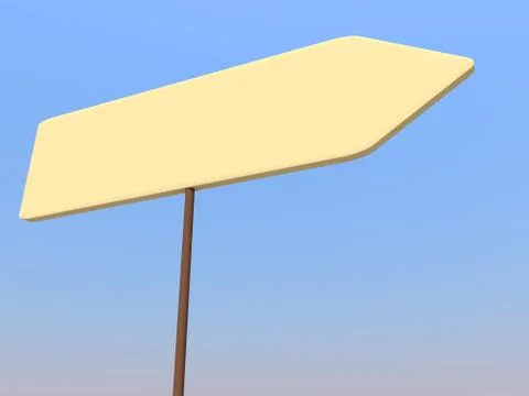 Blank signpost Stock Illustration