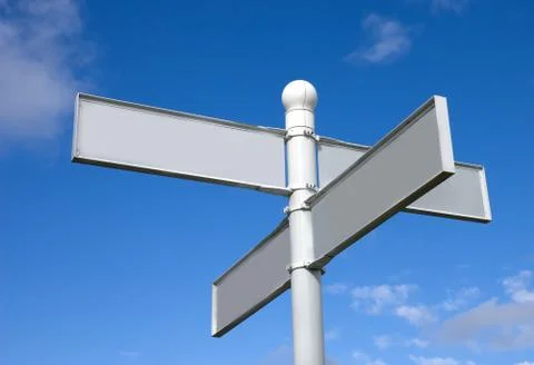 Blank Signpost Stock Photos