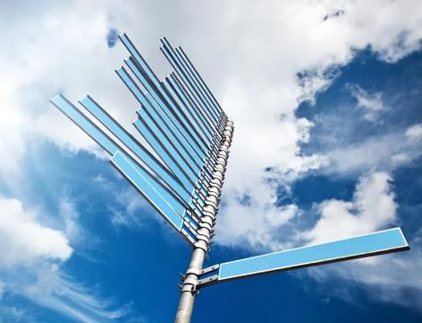 Blank signpost Foto stock