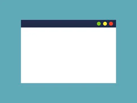 Blank simple browser window mockup for computer. Can be used for responsive web イラスト素材
