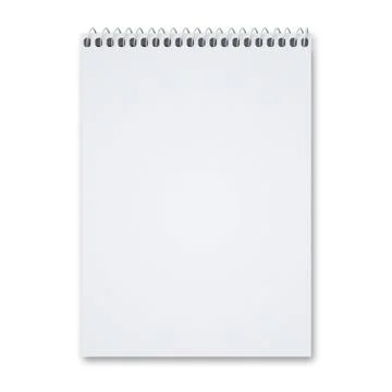 Blank Sketch pad Stock Illustration