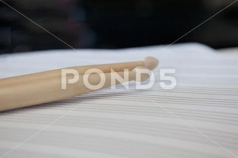 Blank slate for drummer Stock Photos