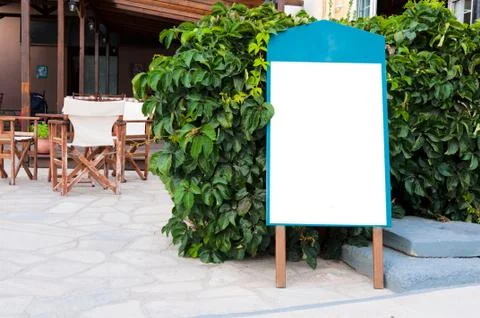 Blank small billboard Foto stock