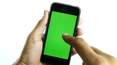 Blank smart phone by touchscreen. Video stock 61808308