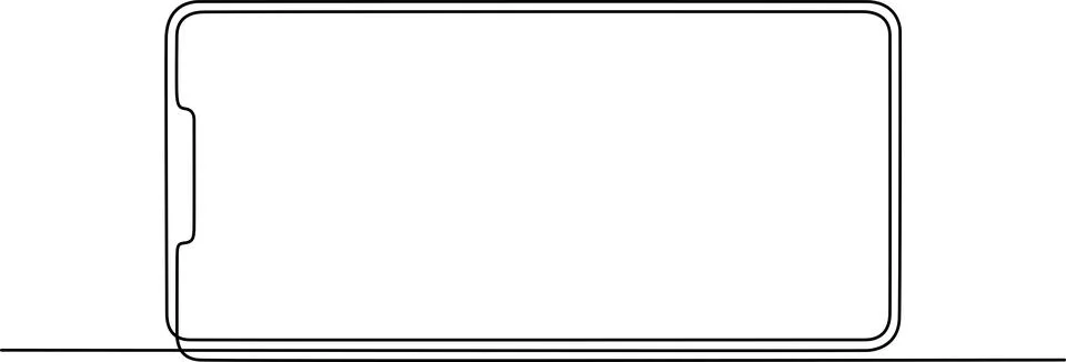 Blank smartphone screen Vector Stock Illustration
