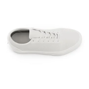 A blank sneaker image isolated on a white background Illustrazione stock