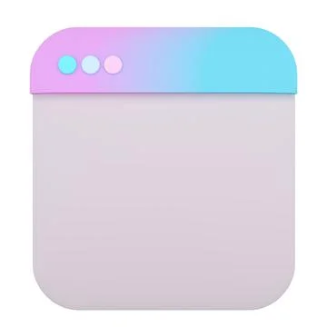 Blank social network post. Modern minimal design. 3d rendering. Stock Illustration