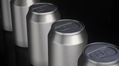Blank Soda Can Line 库存影片 58901507