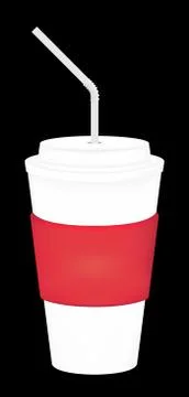 A blank soft drink cup Stock Illustration