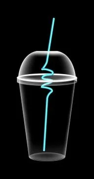 A blank soft drink cup Stock Illustration