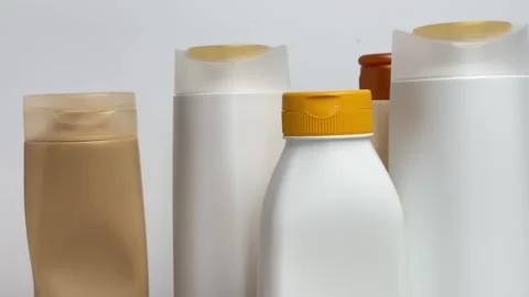 Blank sorted plastic packaging for recycling and zero waste concept Stock Footage 336966861