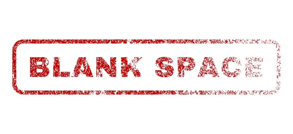 Blank Space Rubber Stamp Illustrazione stock