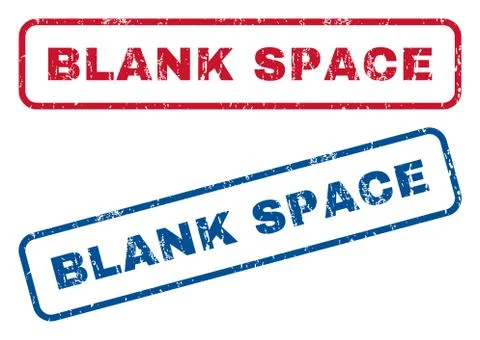 Blank Space Rubber Stamps Illustrazione stock