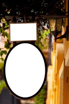 Blank space shop label Stock Photos