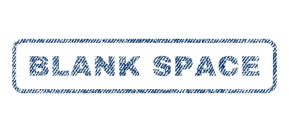 Blank Space Textile Stamp Illustrazione stock