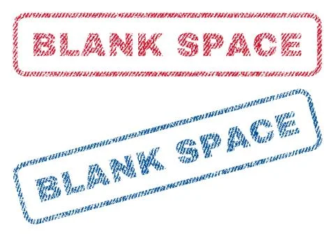 Blank Space Textile Stamps Illustrazione stock