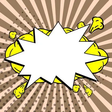 Blank Speech Bubble With Copy Space Over Color Background Design. Empty Template 스톡 일러스트