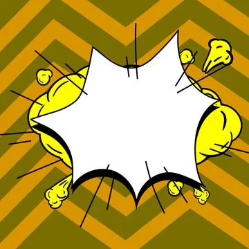 Blank Speech Bubble With Copy Space Over Color Background Design. Empty Template 스톡 일러스트