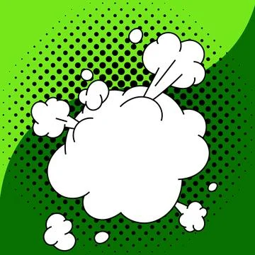 Blank Speech Bubble With Copy Space Over Color Background Design. Empty Template Illustrazione stock