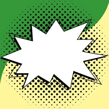 Blank Speech Bubble With Copy Space Over Color Background Design. Empty Template イラスト素材