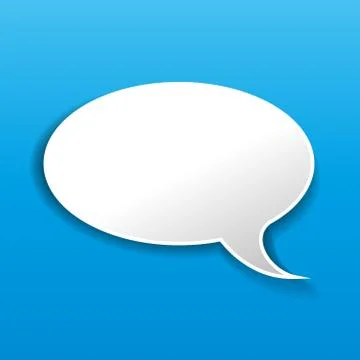 Blank speech bubble Stock Illustration