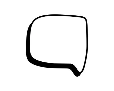 Blank speech bubble offers room for dialogue, inquiries, or remarks, fosterin Stock Illustration