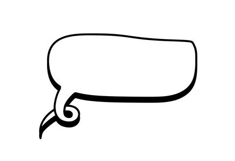 Blank speech bubble offers room for dialogue, inquiries, or remarks, fosterin Stock Illustration