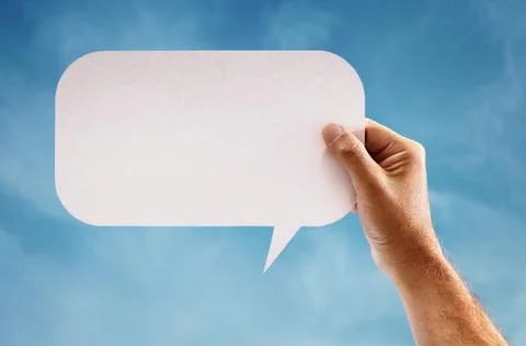 Blank speech bubble Stock Photos