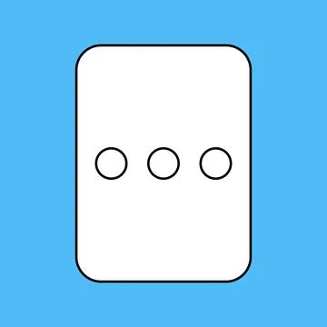 Blank speech bubble set in flat design, chatting box, message box icon. Balloon Stock Illustration