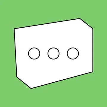 Blank speech bubble set in flat design, chatting box, message box icon. Balloon Stock Illustration