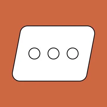 Blank speech bubble set in flat design, chatting box, message box icon. Balloon Stock Illustration