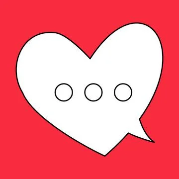 Blank speech bubble set in flat design, chatting box, message box icon. Balloon Stock Illustration