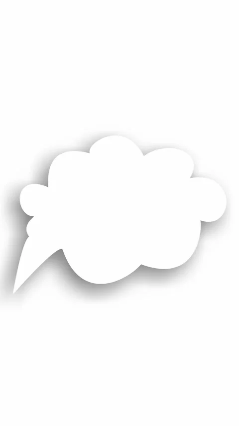 Blank speech bubble with space for writing text Stock Footage 321461983