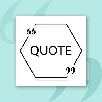 Blank speech bubble template icon in flat style. Bubble with quote vector i.. Stock Illustration
