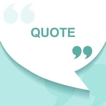 Blank speech bubble template icon in flat style. Bubble with quote vector i.. Illustrazione stock