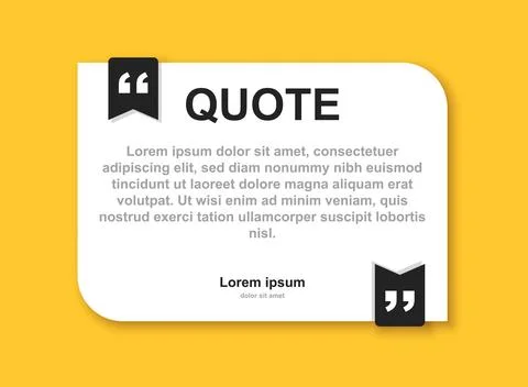 Blank speech bubble template icon in flat style. Bubble with quote vector i.. 스톡 일러스트