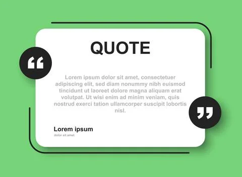 Blank speech bubble template icon in flat style. Bubble with quote vector i.. 스톡 일러스트