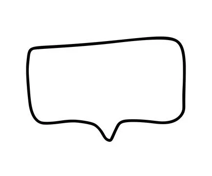 Blank speech bubble vector ideal for creating dialogue, questions, or Stock Illustration