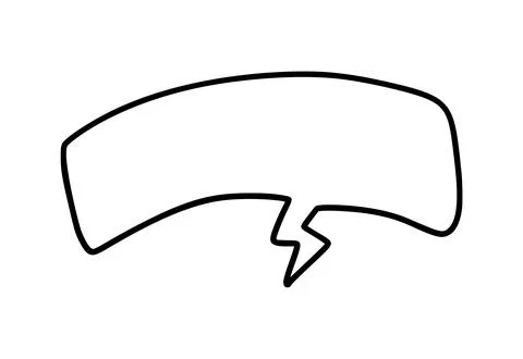 Blank speech bubble vector ideal for creating dialogue, questions, or Stock Illustration