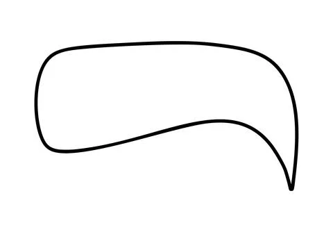 Blank speech bubble vector ideal for creating dialogue, questions, or Stock Illustration