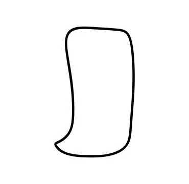 Blank speech bubble vector ideal for creating dialogue, questions, or Stock Illustration