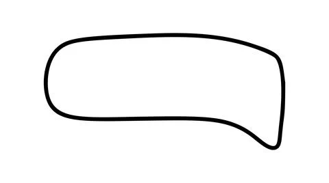 Blank speech bubble vector ideal for creating dialogue, questions, or Stock Illustration