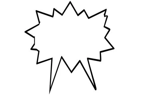 Blank speech circle bubble chat in white background Stock Illustration