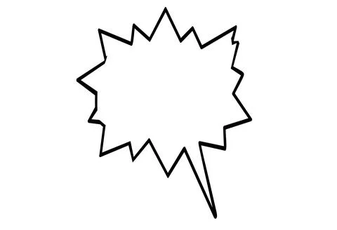 Blank speech circle bubble chat in white background Stock Illustration