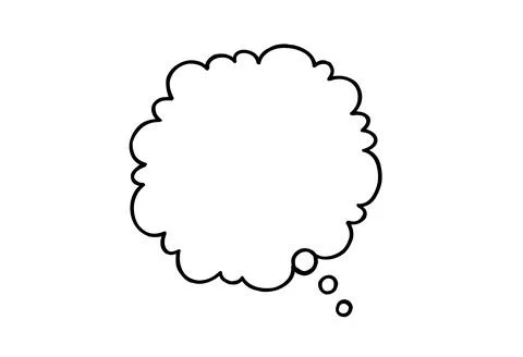 Blank speech circle bubble chat in white background イラスト素材