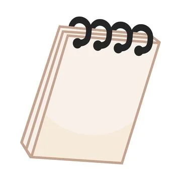 Blank Spiral Bound Notepad Illustration Stock-Illustration