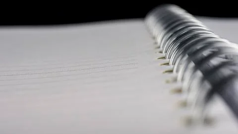 Blank spiral notebook Stock Photos