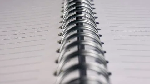 Blank spiral notebook Stock Photos