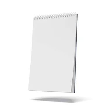 Blank spiral notepad Stock Illustration